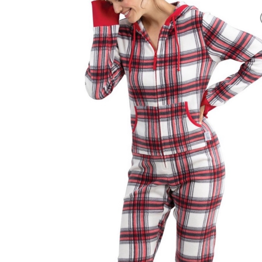 NWT PAJAMAGRAM fireside fleece hoodie-footie
